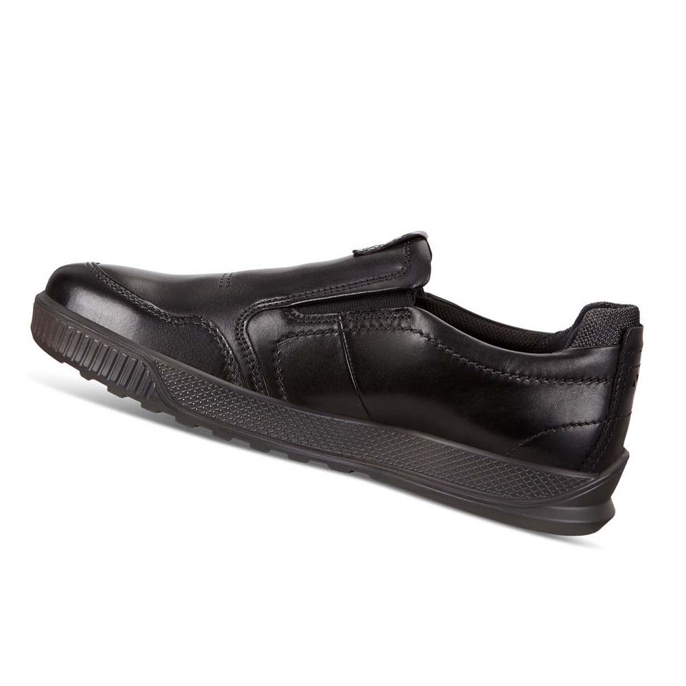 Men's Ecco Byway Slip On Casual Shoes Black | Canada 459CTV